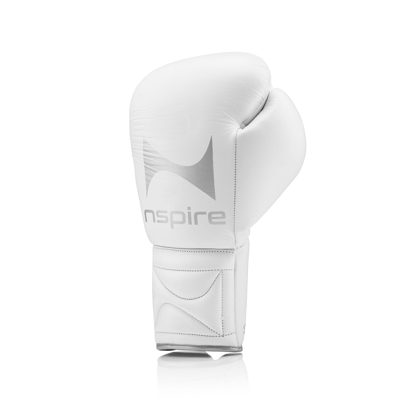 Elite Leather White & Silver