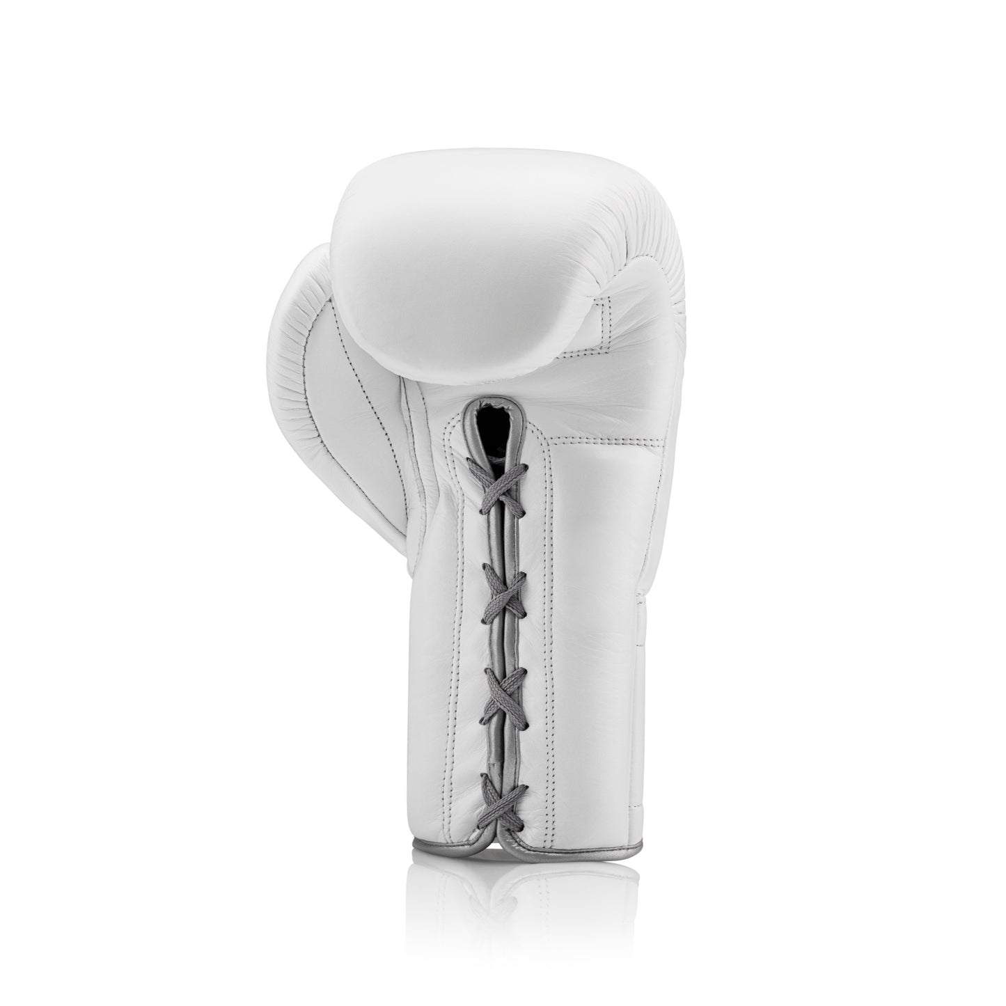 Elite Leather White & Silver