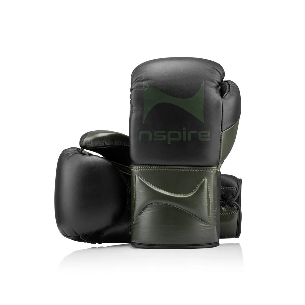 Lace-Up Microfiber Army Green