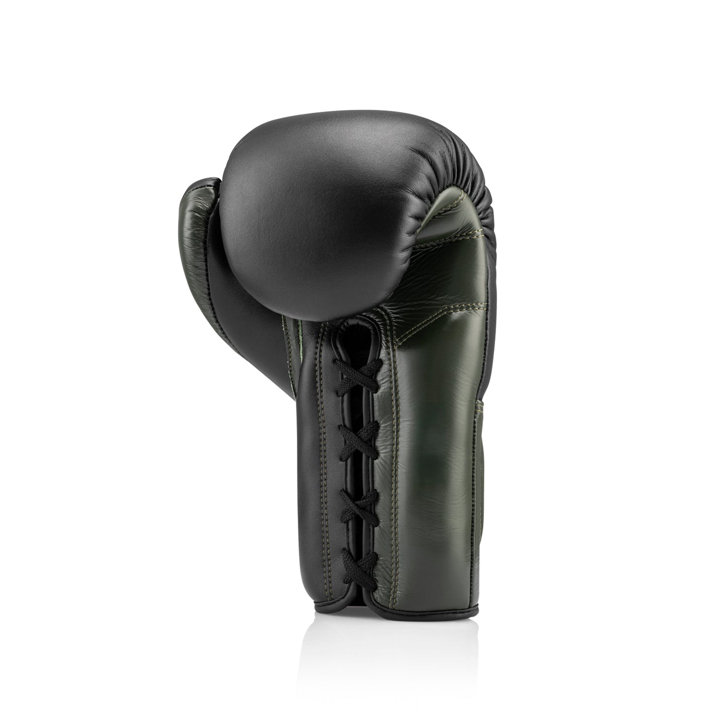Lace-Up Microfiber Army Green