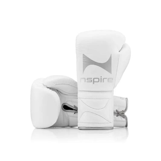 Elite Leather White & Silver