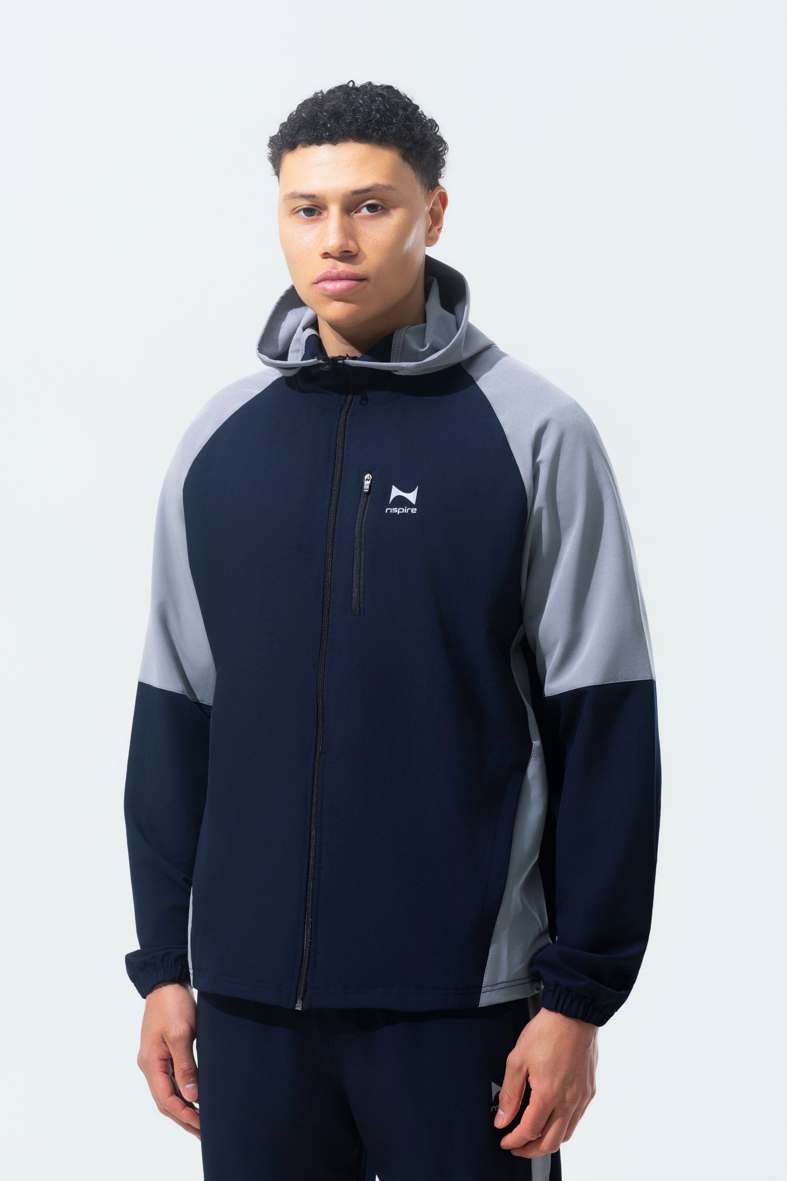 Elite Performance Tracksuit – Navy/Silver