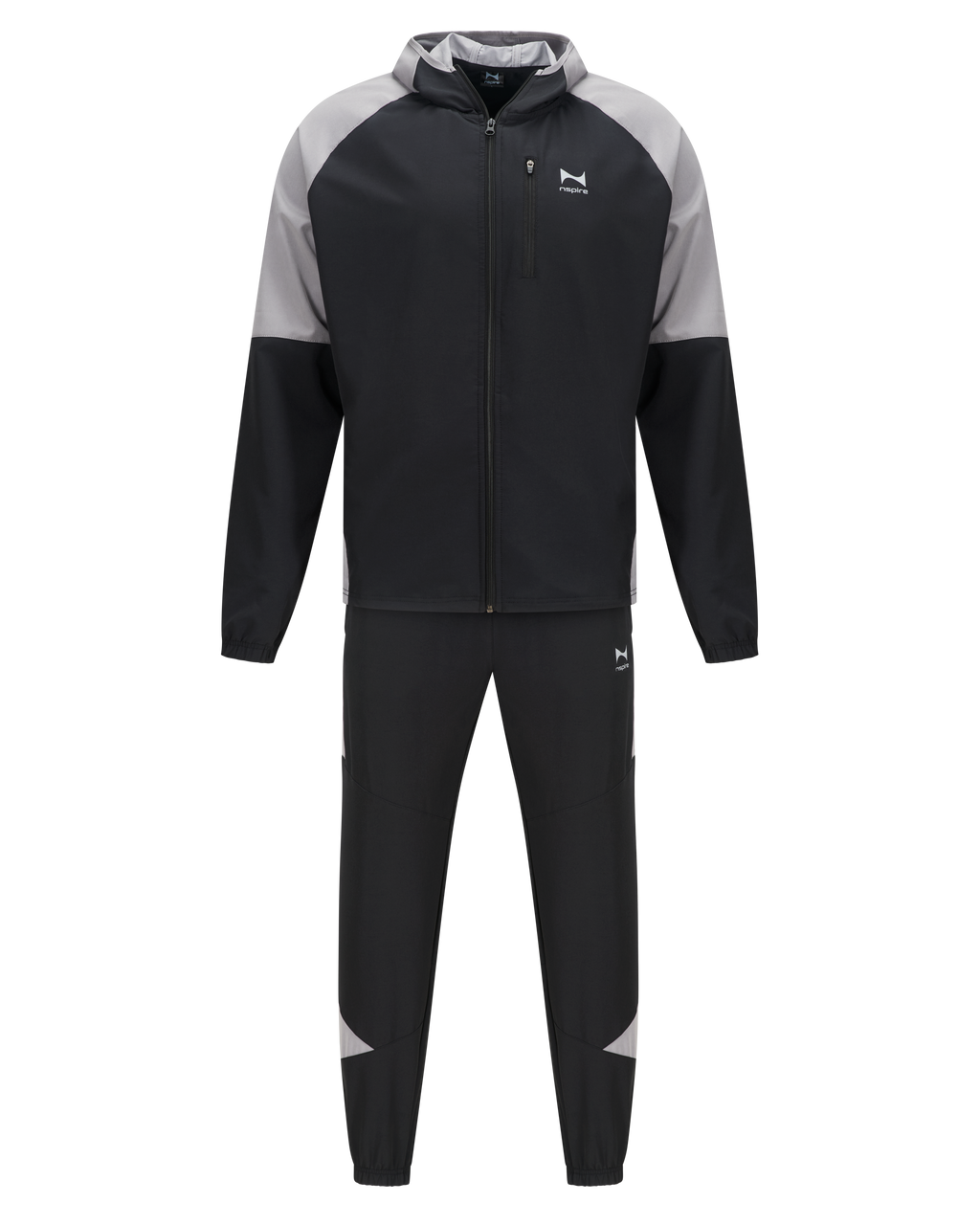Elite Performance Tracksuit – Black/Silver