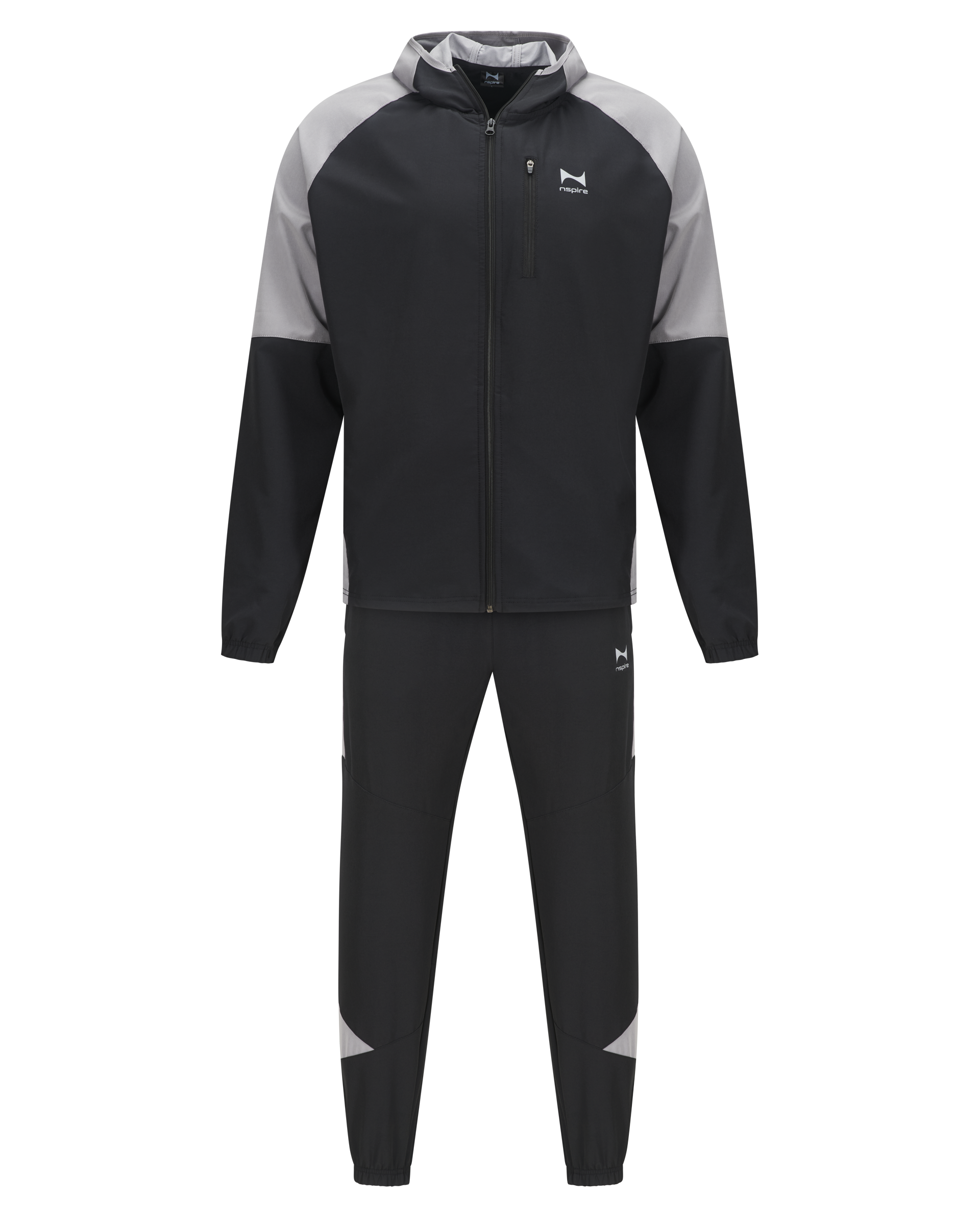 Elite Performance Tracksuit – Black/Silver