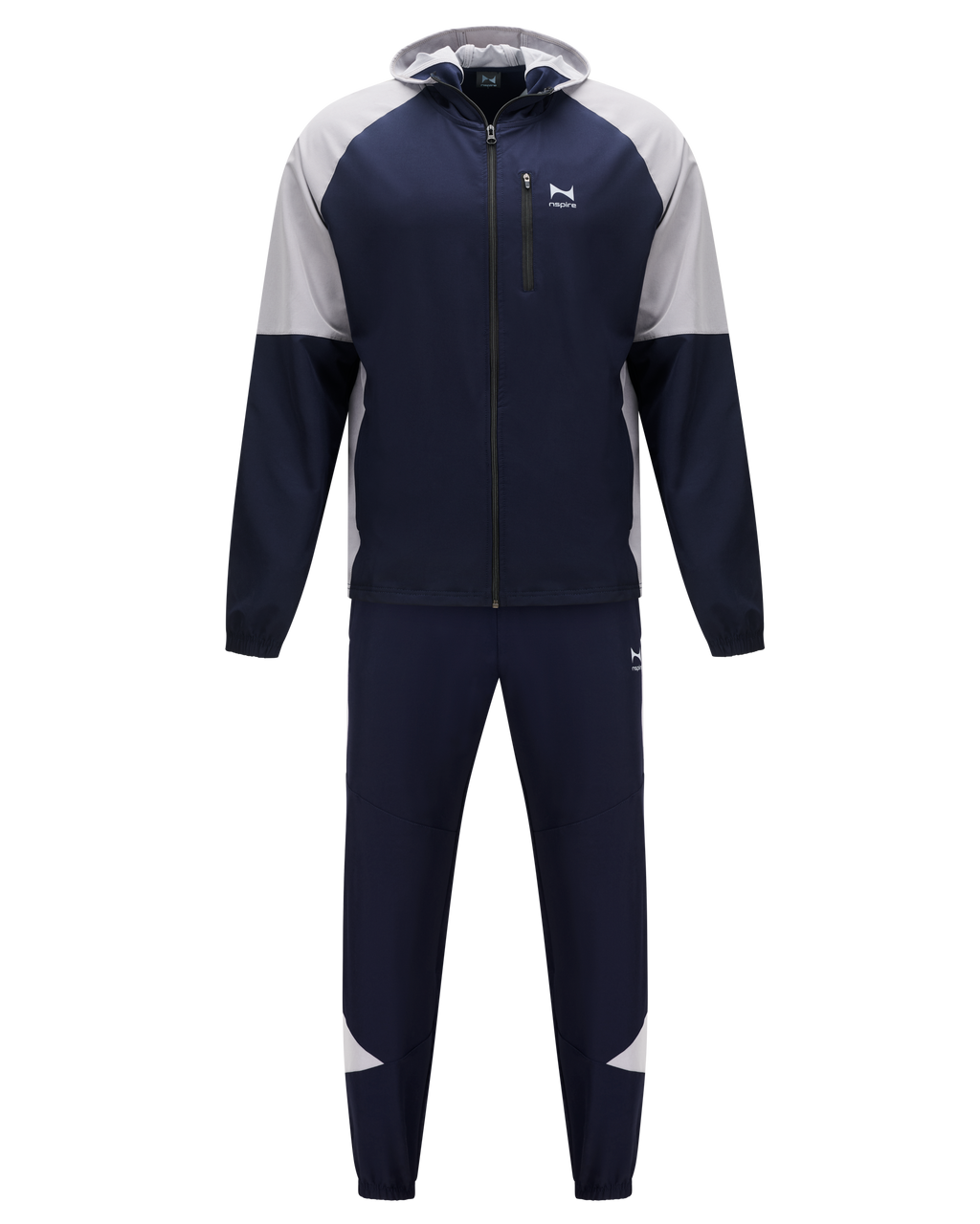 Elite Performance Tracksuit – Navy/Silver