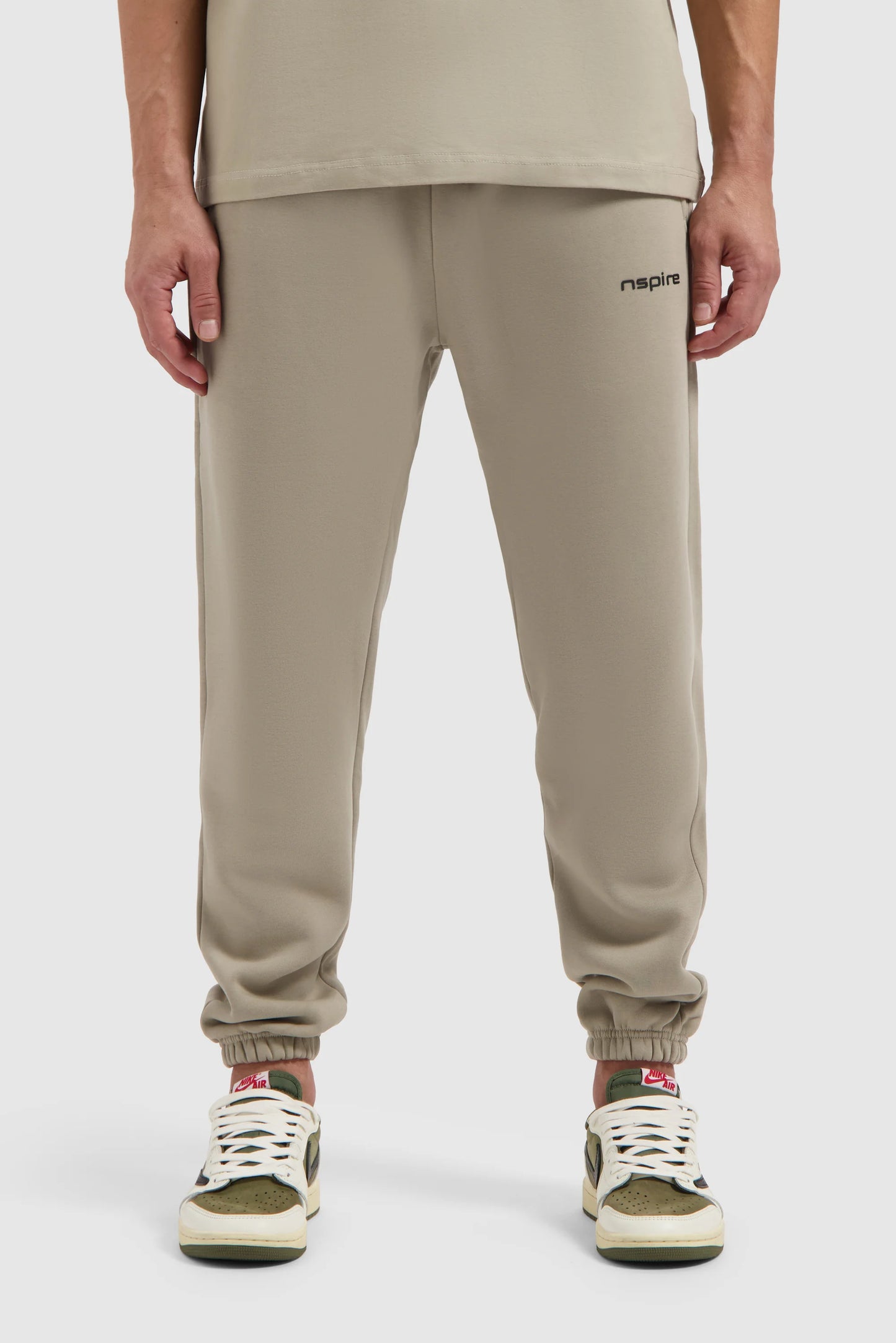 Fleece Track Suit Hoodie Set - Beige