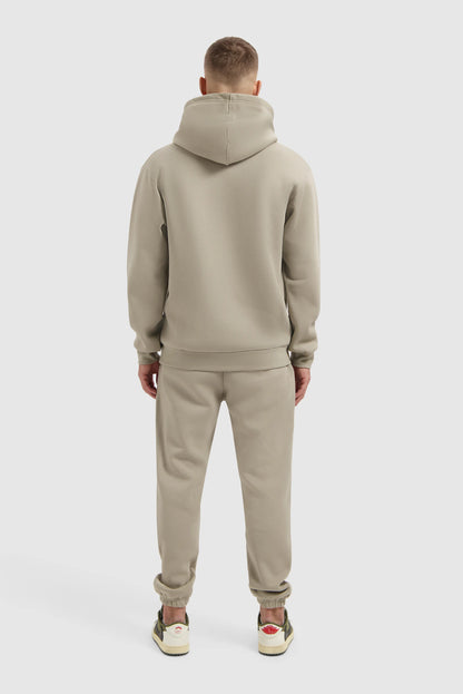 Fleece Track Suit Hoodie Set - Beige
