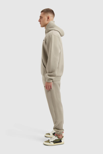 Fleece Track Suit Hoodie Set - Beige