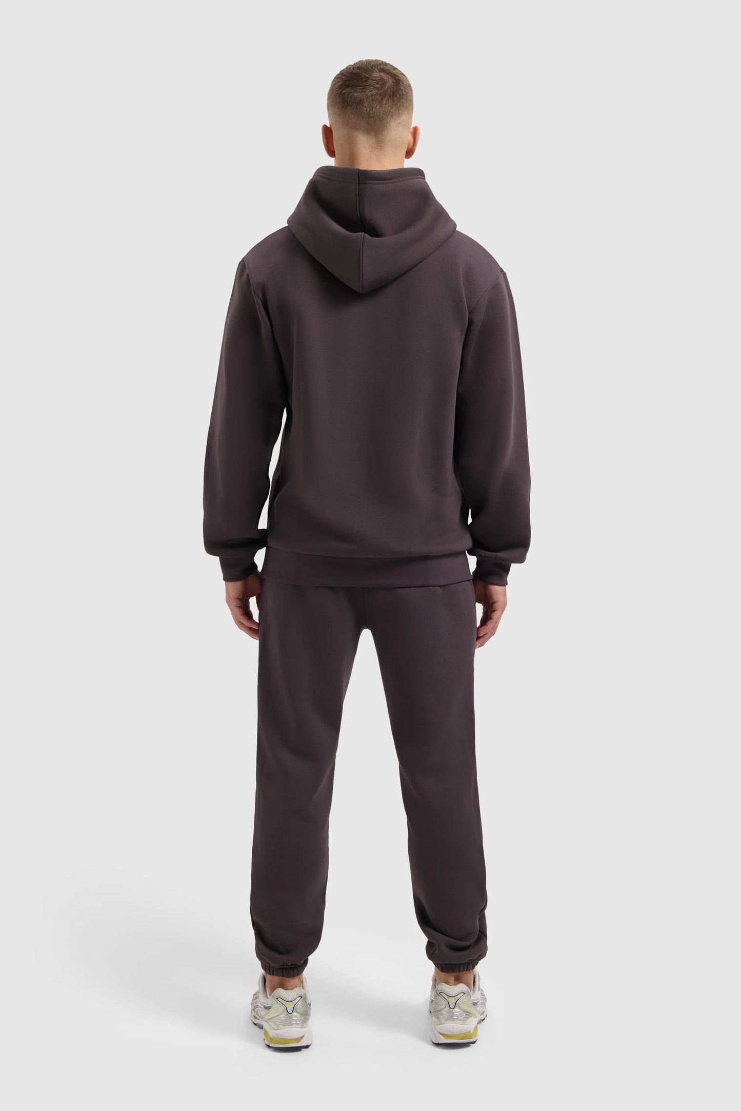 Fleece Track Suit Hoodie Set - Dark Brown