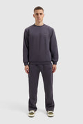 Fleece Baggy Pants - Dark Grey