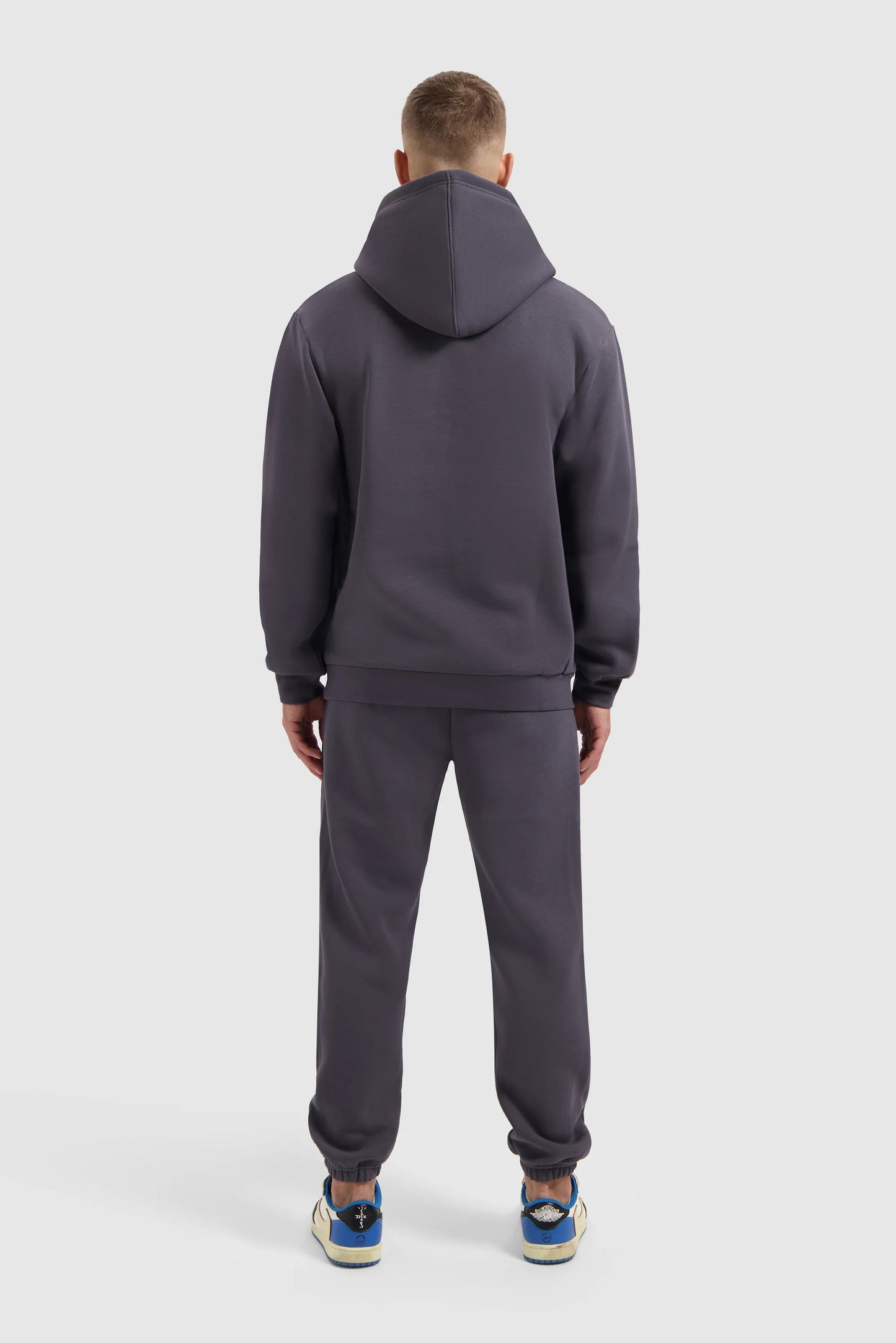 Fleece Track Suit Hoodie Set - Dark Grey