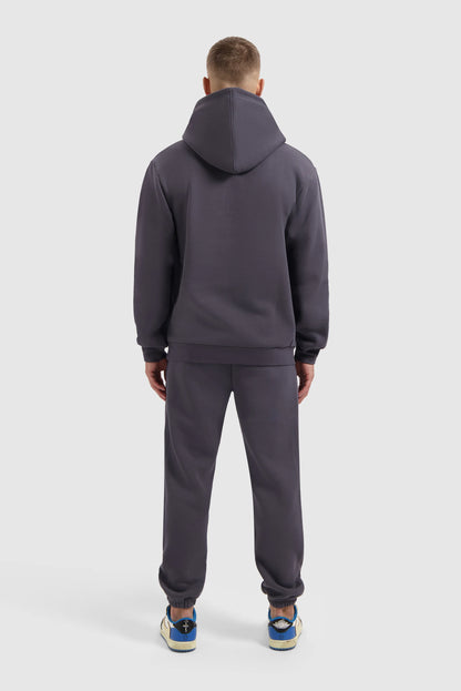 Fleece Track Suit Hoodie Set - Dark Grey